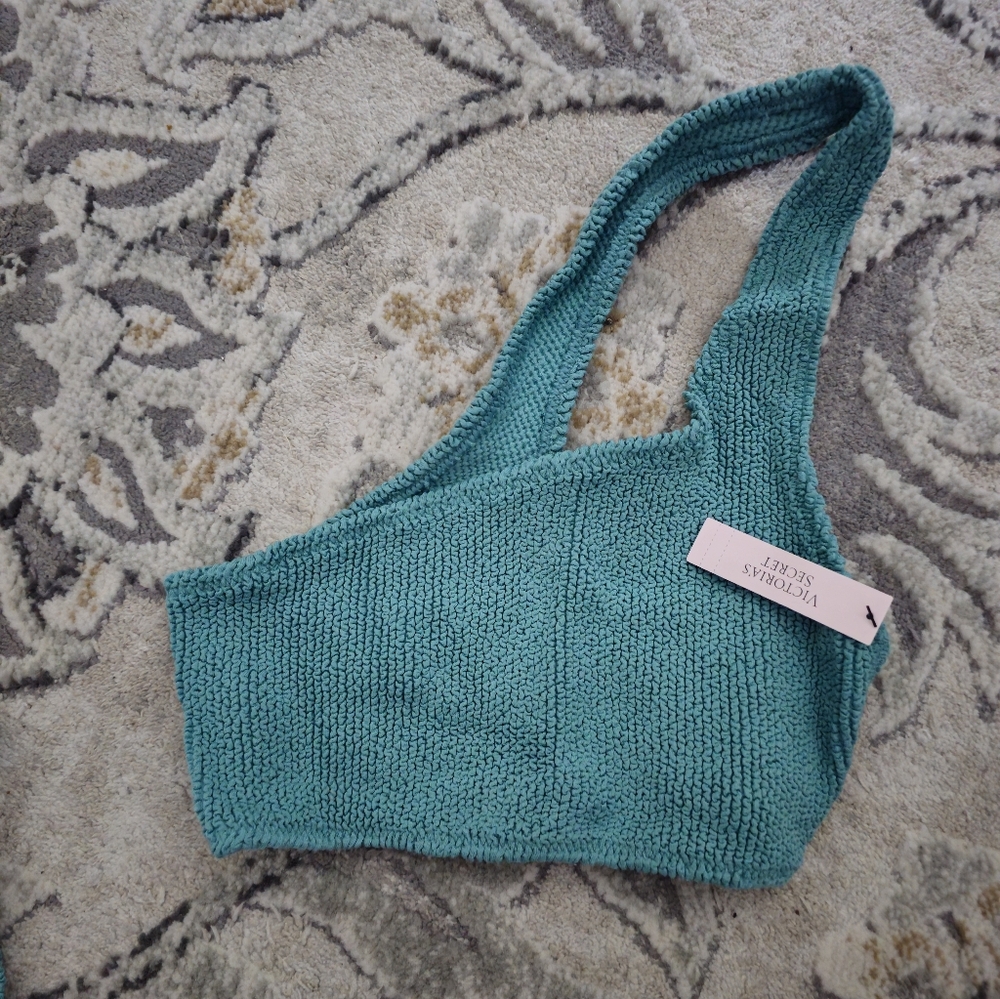 Victoria's Secret One Shoulder Krinkle Bikini Top NWT
